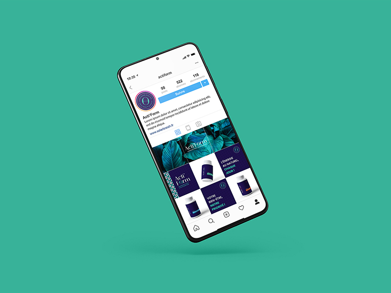 Acti'form, création d'une identité visuelle par ARTGO Média, vue mobile